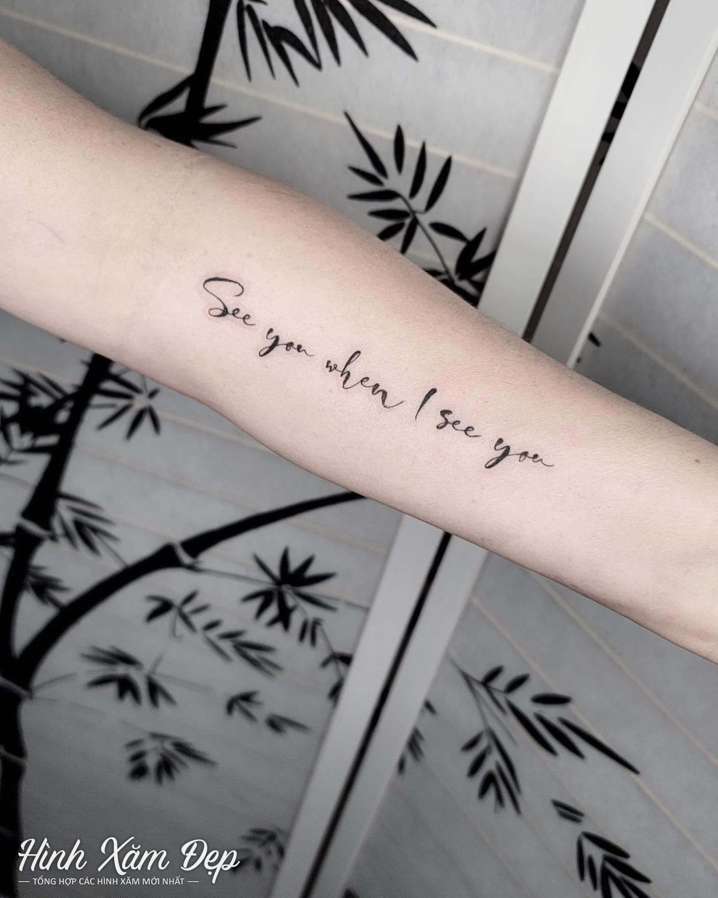 Hình xăm chữ bắp tay
