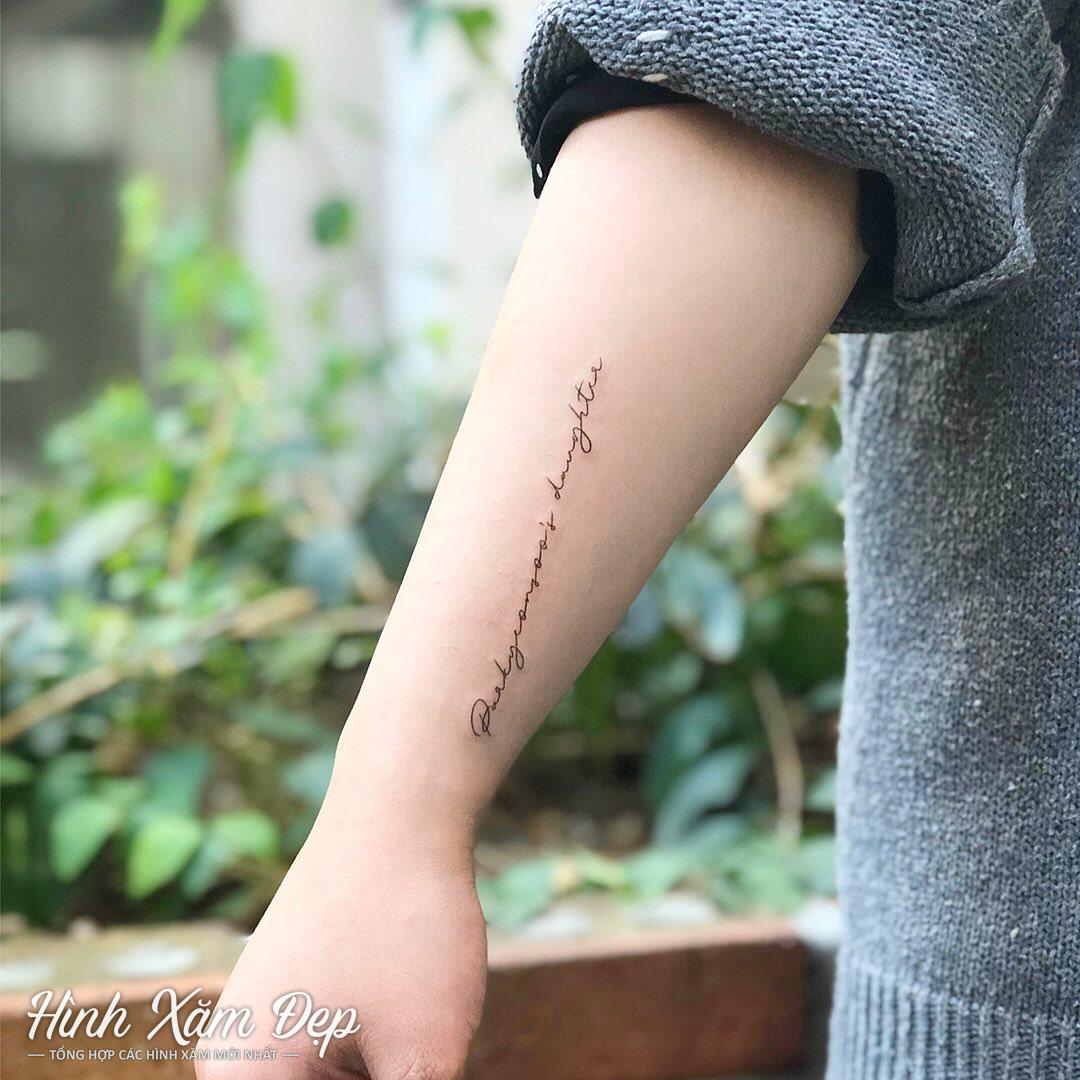 Hình xăm chữ cánh tay (4)