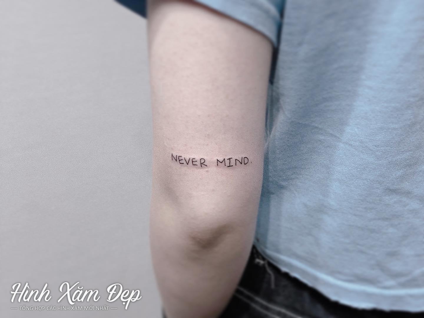 Hình xăm chữ cùi trỏ