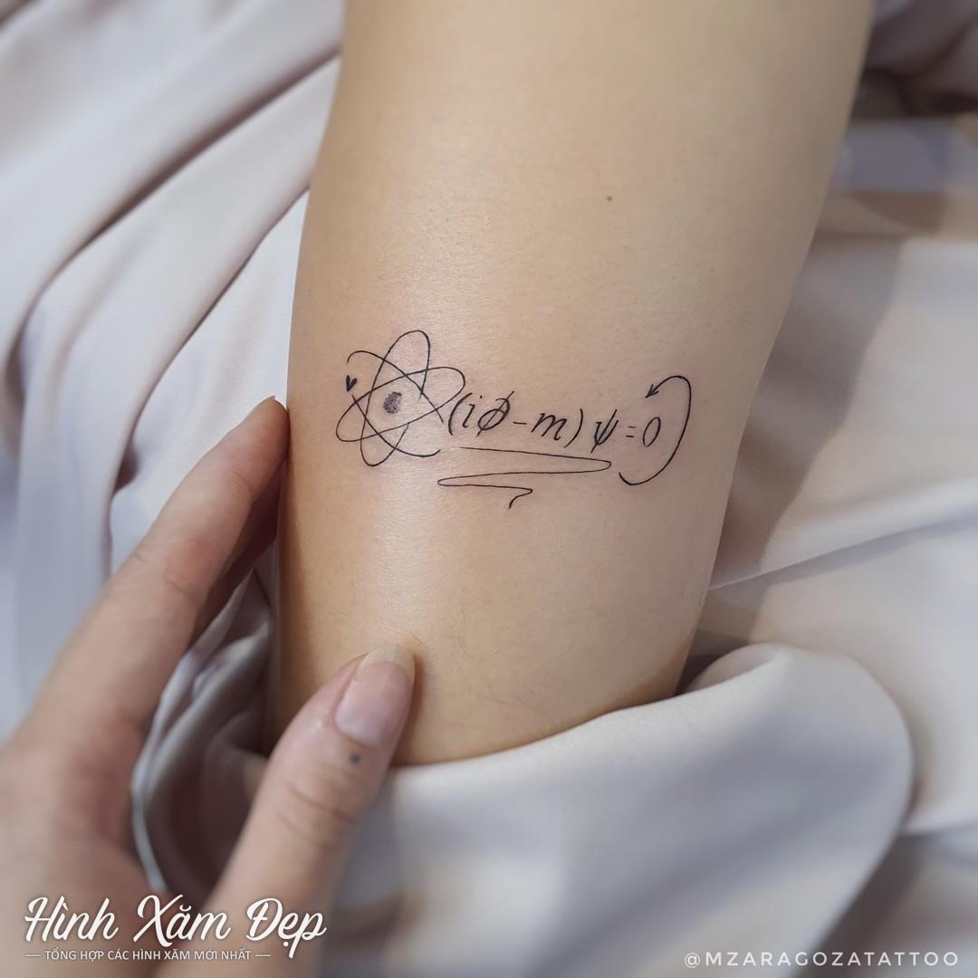 Hình xăm chữ và họa tiết mini cánh tay