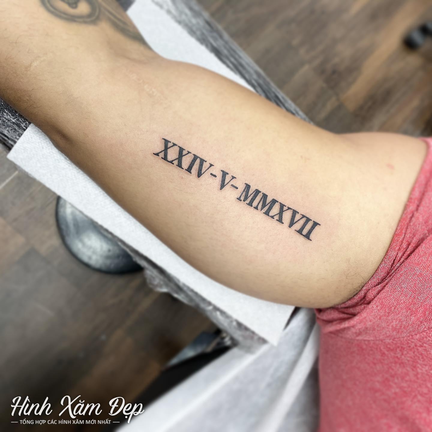 Hình xăm la mã ý nghĩa bắp tay