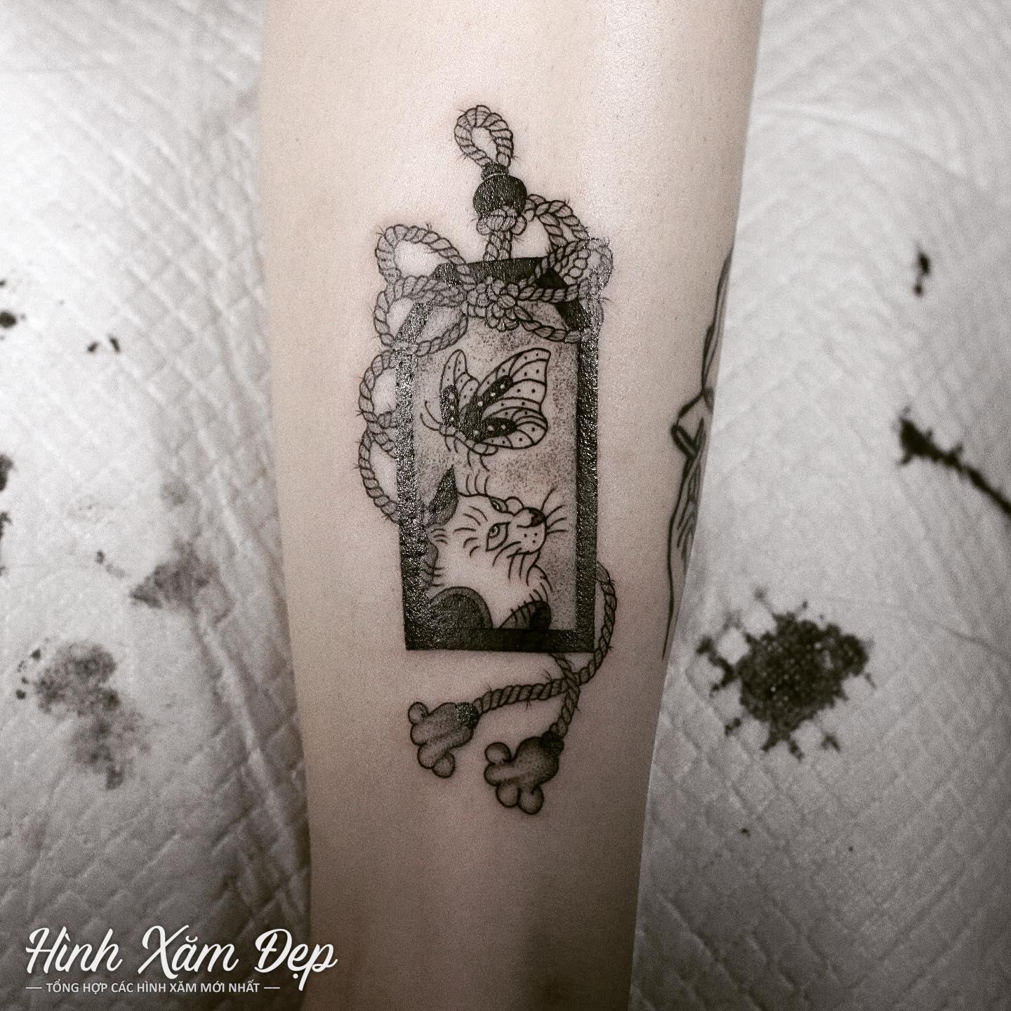 Hình xăm mini đẹp cánh tay