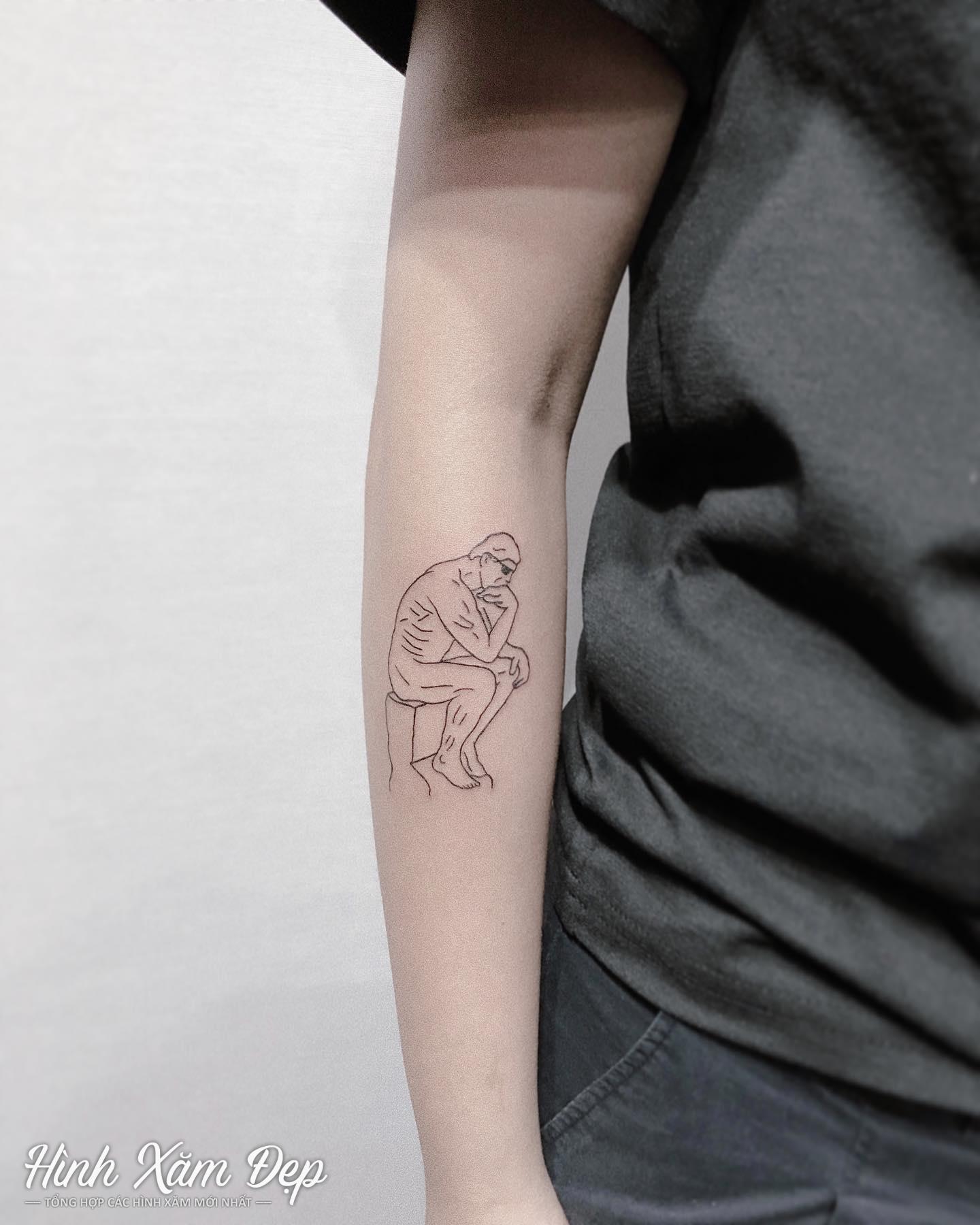 Hình xăm mini đẹp cánh tay