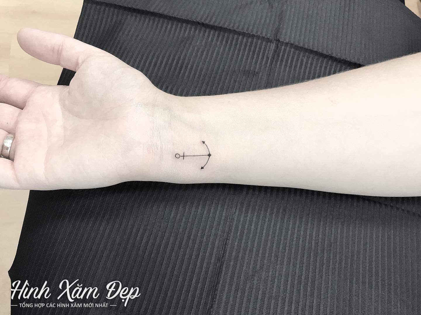 Hình xăm mỏ neo cổ tay