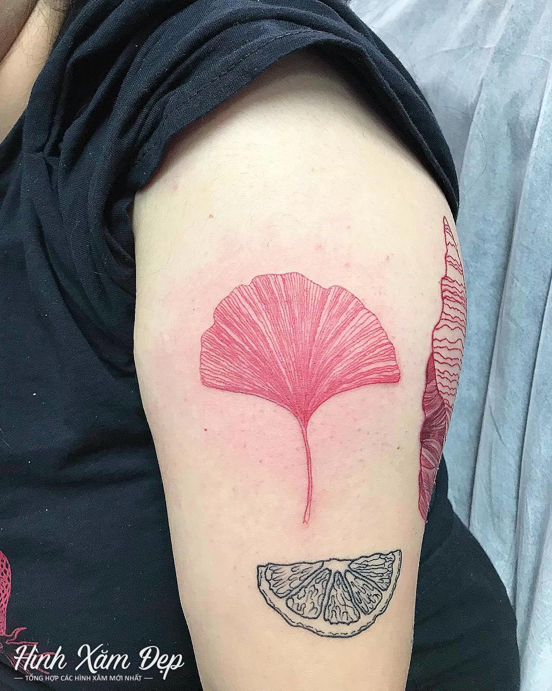 Hình xăm quạt tay ở bắp tay