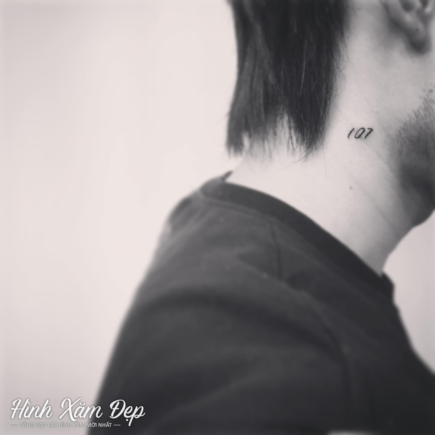 Hình xăm số ý nghĩa ở cổ
